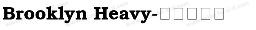 Brooklyn Heavy字体转换